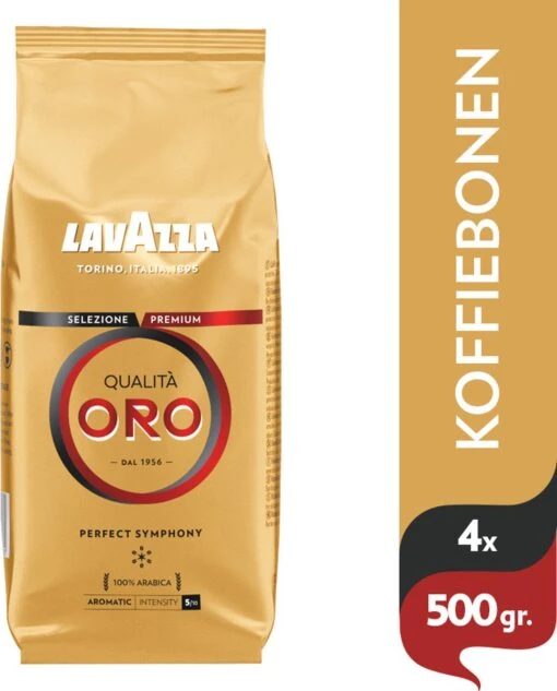 Lavazza Qualita Oro Koffiebonen - 500 Gram X4 -Koffiebenodigdheden Winkel 967x1200 1