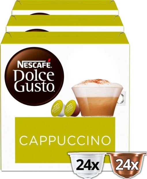 Nescafé Dolce Gusto Cappuccino Capsules - 48 Koffiecups -Koffiebenodigdheden Winkel 985x1200 1