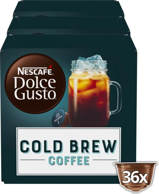 Nescafé Dolce Gusto Cold Brew Capsules - Ijskoffie - 36 Koffiecups -Koffiebenodigdheden Winkel