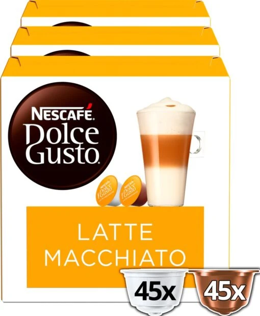 Nescafé Dolce Gusto Latte Macchiato Capsules - 90 Koffiecups -Koffiebenodigdheden Winkel 987x1200 2