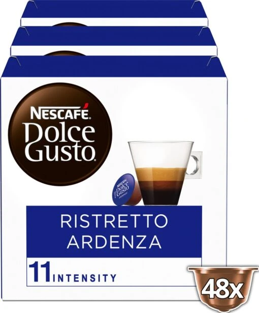 Nescafé Dolce Gusto Espresso Ristretto Ardenza Capsules - 48 Koffiecups -Koffiebenodigdheden Winkel 995x1200 1