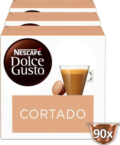 Nescafé Dolce Gusto Cortado Espresso Macchiato Capsules - 90 Koffiecups -Koffiebenodigdheden Winkel 995x1200 11