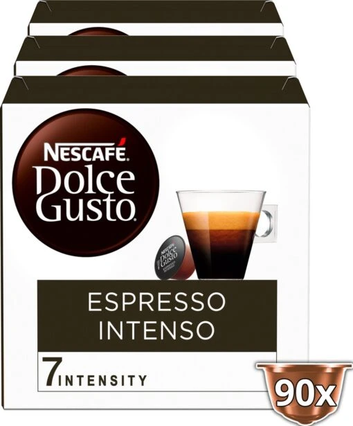 Nescafé Dolce Gusto Espresso Intenso Capsules - 90 Koffiecups -Koffiebenodigdheden Winkel 995x1200 8