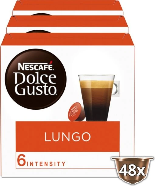 NESCAFÉ Dolce Gusto Lungo Koffie - 3 X 16 Cups -Koffiebenodigdheden Winkel