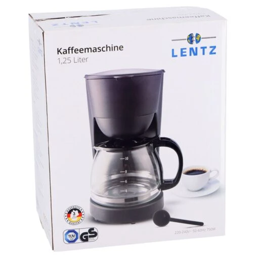 Koffiezetapparaat 1,25L Zwart 750W -Koffiebenodigdheden Winkel bb7a545f64dcbc170ce5ff023bb39618